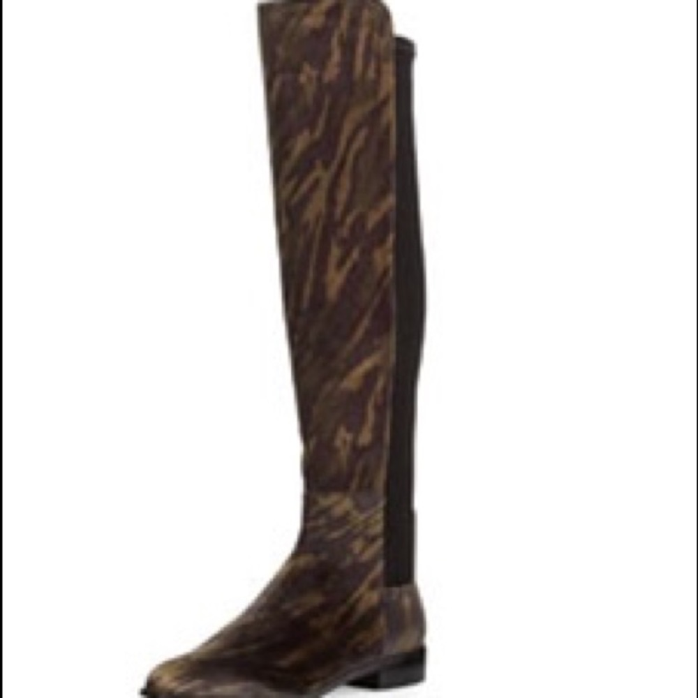 Stuart Weitzman Tiger Stretch Boot -Size 7 M - image 1